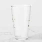 Sage Green Floral Line Art Minimalist Zen Glass Glas (Links)