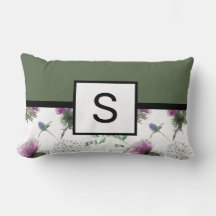 Sage Green Floral Monogram