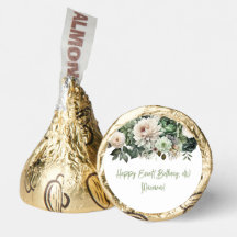 Sage Green Floral Party Kisses Favorits