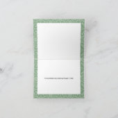 Sage Green Floral Quinceanera Danke Karte (Innenseite)