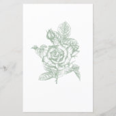 Sage Green Floral Rate Wer Brautparty Game (Rückseite)