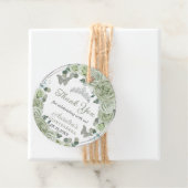 Sage Green Floral Rose Silver Tiara Schmetterlinge Geschenkanhänger (Beispiel)