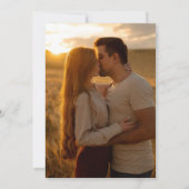 Sage Green Floral String Lights Foto Hochzeit Save The Date (Rückseite)