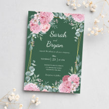Sage Green Floral Watercolor Rustic Boho Hochzeit
