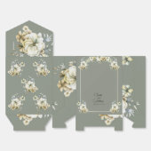 Sage Green Floral Wedding Favor Boxes Geschenkschachtel (Ungefaltet)