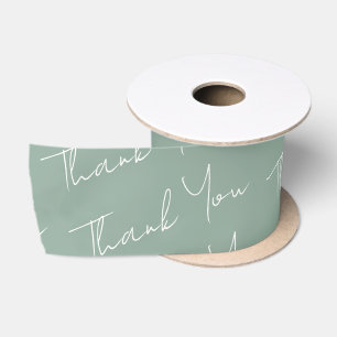 Sage Green Floral Wedding Satinband