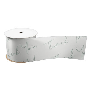 Sage Green Floral Wedding Satinband