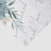 Sage Green Floral Wedding Seidenpapier (Detail)