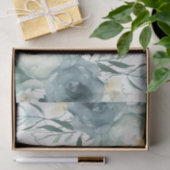 Sage Green Floral Wedding Seidenpapier (Geschenk)