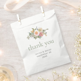 Sage Green Floral Wedding Vielen Dank Geschenktütchen
