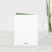 Sage Green Foliage Moderne Elegante Rustikale Hoch Einladung (Rückseite)