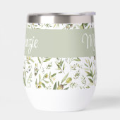 Sage Green French Country Chic Olive Name Monogram (Links)