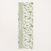Sage Green French Country Chic Olive Name Monogram Yogamatte (Vorderseite)