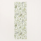 Sage Green French Country Chic Olive Name Monogram Yogamatte (Rückseite)