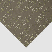 Sage green French country Olive pattern Name Seidenpapier (Ausschnitt)