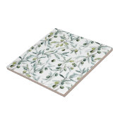 Sage Green French Country Watercolor Olive Fliese (Seite)