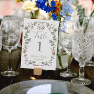 Sage Green Garden Party Tischnummer