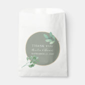 Sage Green Gastgeschenk Hochzeit Bag mit Grün Geschenktütchen (Vorderseite)