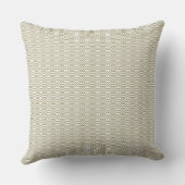 Sage Green Geometric Minimalist Throw Pillow Kissen (Rückseite)