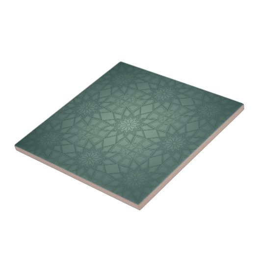 Sage Green Geometric Pattern Fliese (Seite)