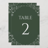 Sage Green | Gezeichnet Wildblumen Botanische Hoch (Vorne/Hinten)