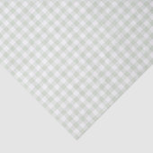 Sage Green Gingham Baby Dusche Seidenpapier (Ausschnitt)