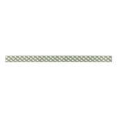Sage Green Gingham Gemustert Satinband (Vorderseite)
