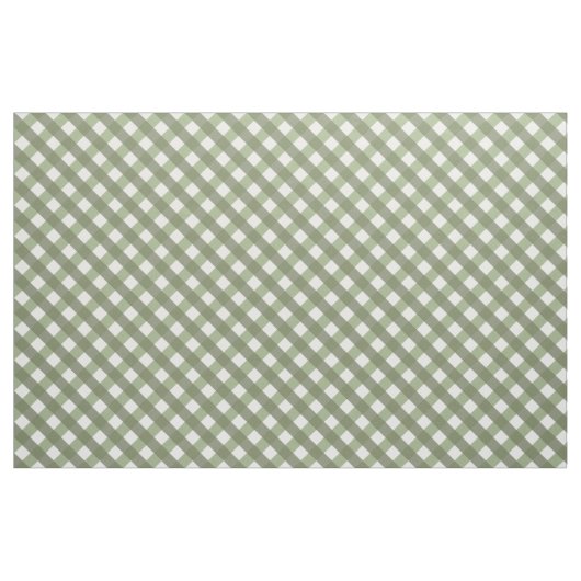 Sage Green Gingham Gemustert Stoff (Fat Quarter (45,7 x 55,9 cm))