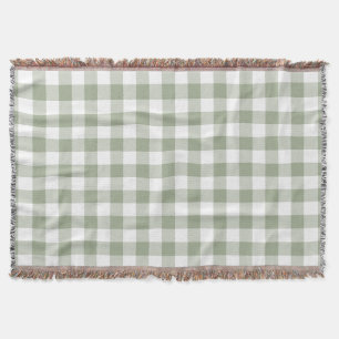 Sage Green Gingham Karo Rustikal Decke