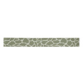 Sage Green Giraffe Print Satinband (Vorderseite)