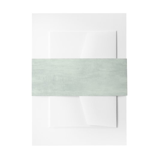 Sage Green Glimmer Damask Hochzeit Einladungsbanderole (Vorderseite Beispiel)