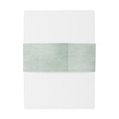 Sage Green Glimmer Damask Hochzeit Einladungsbanderole (Rückseitenbeispiel)