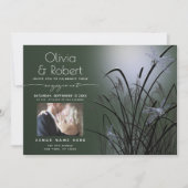 Sage Green Glow Verlobung Moonlight Dragonfly Einladung (Vorderseite)