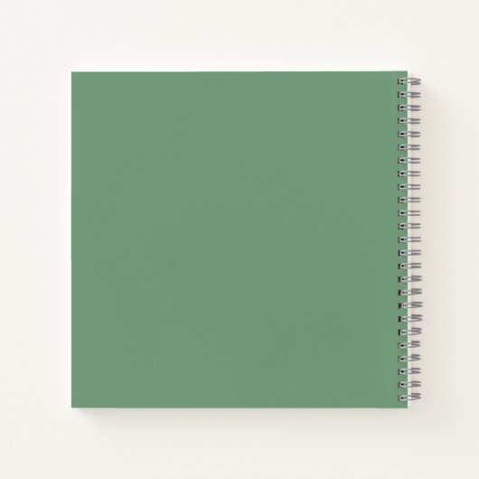 Sage Green glücklich immer nach dem Notebook Notizblock (Rückseite)