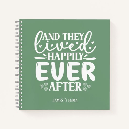 Sage Green glücklich immer nach dem Notebook Notizblock (Vorderseite)