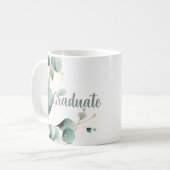 Sage Green Gold Abschluss Kaffeetasse (Vorderseite Links)