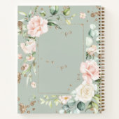 Sage Green Gold Aquarell Personalisiert Notizblock (Rückseite)