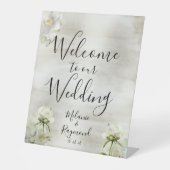 Sage Green Gold Herzlich willkommen bei unserer Ho Sockelschild (Vorderseite)