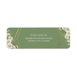 Sage Green Gold Minimalistisch Floral Wedding Retu