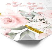 Sage Green Gold Princess Quinceanera Willkommen Poster (Ecke)