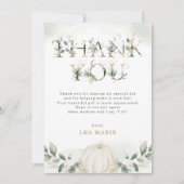 Sage Green Gold Pumpkin Eucalyptus Brautparty Einladung (Vorderseite)