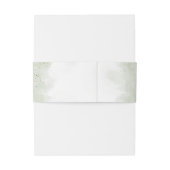 Sage green gold watercolour elegant wedding einladungsbanderole (Rückseitenbeispiel)