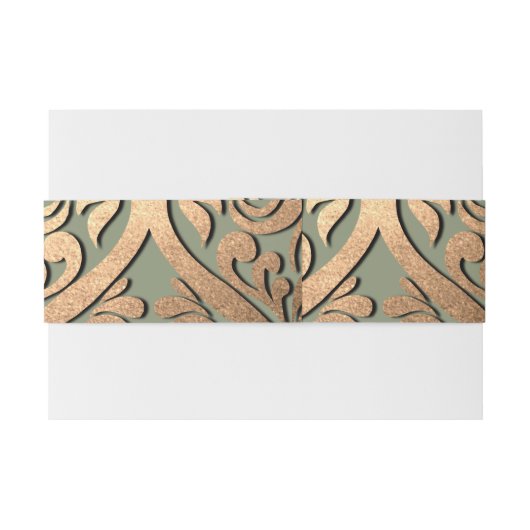 Sage Green Gold Wedding Bly Band Eleganter Luxus (Rückseitenbeispiel)