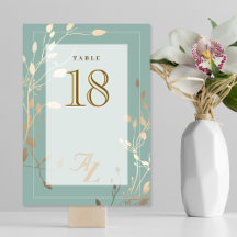 Sage Green & Gold Wedding