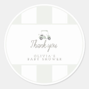 Sage Green Golf Carlsticker Runder Aufkleber