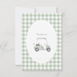 Sage Green Golf Dankeschön Karte