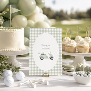 Sage Green Golf Dankeschön Karte