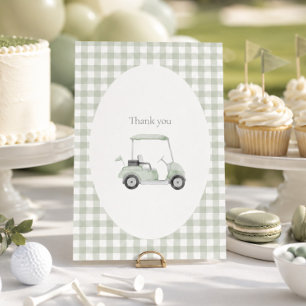 Sage Green Golf Dankeschön Karte
