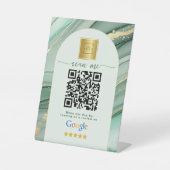 Sage Green Google Reviews Business Link QR Code   Sockelschild (Vorderseite)