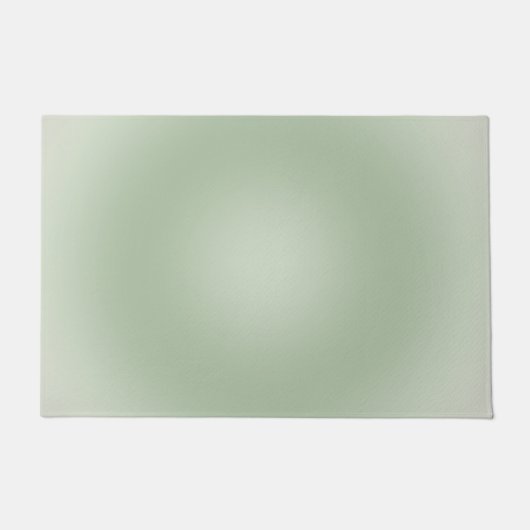 Sage Green Gradient Aura Fußmatte (Vorderseite)